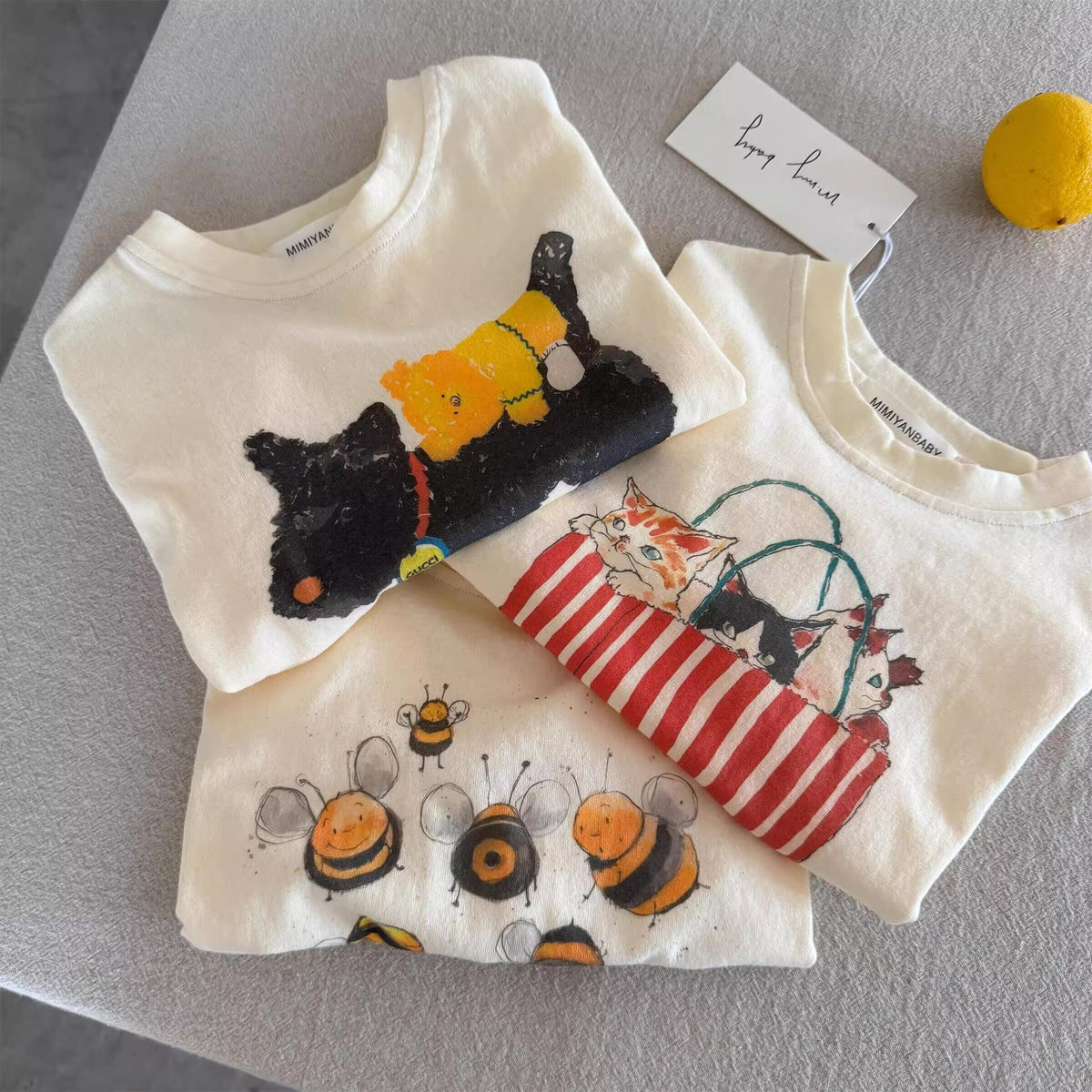 Tongxingyuan children's cartoon T-shirt, spring/autumn new boys' tops, baby long-sleeve trendy girls' base shirt, pure cotton T-shirt