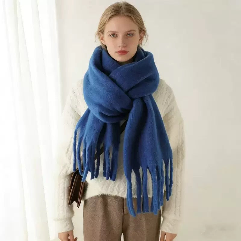 Mohair Solid Color Scarf