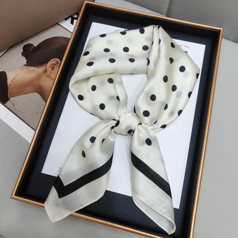 Silky Satin Printed Scarf