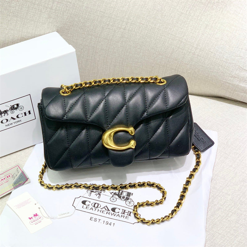 Ko C lambskin Tabby26 diamond lattice Dionysian bag light luxury fashion chain hand-to-hand crossbody shoulder armpit women's bag