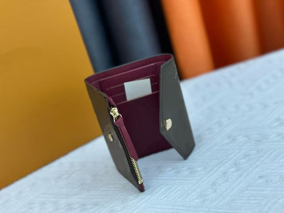 European and American cross-border donkey family women's wallet classic presbyopia tri-fold leather wallet card case multi-functional coin purse women's model