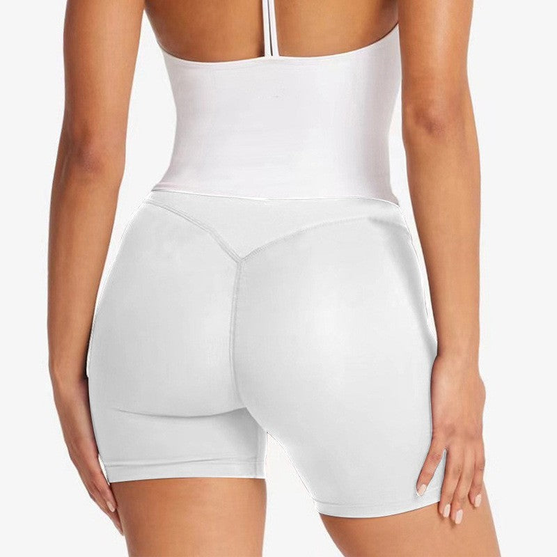 Women's yoga V-neck bra women's shockproof gathering bra high elasticity quick dry buttocks lifting sports fitness pants