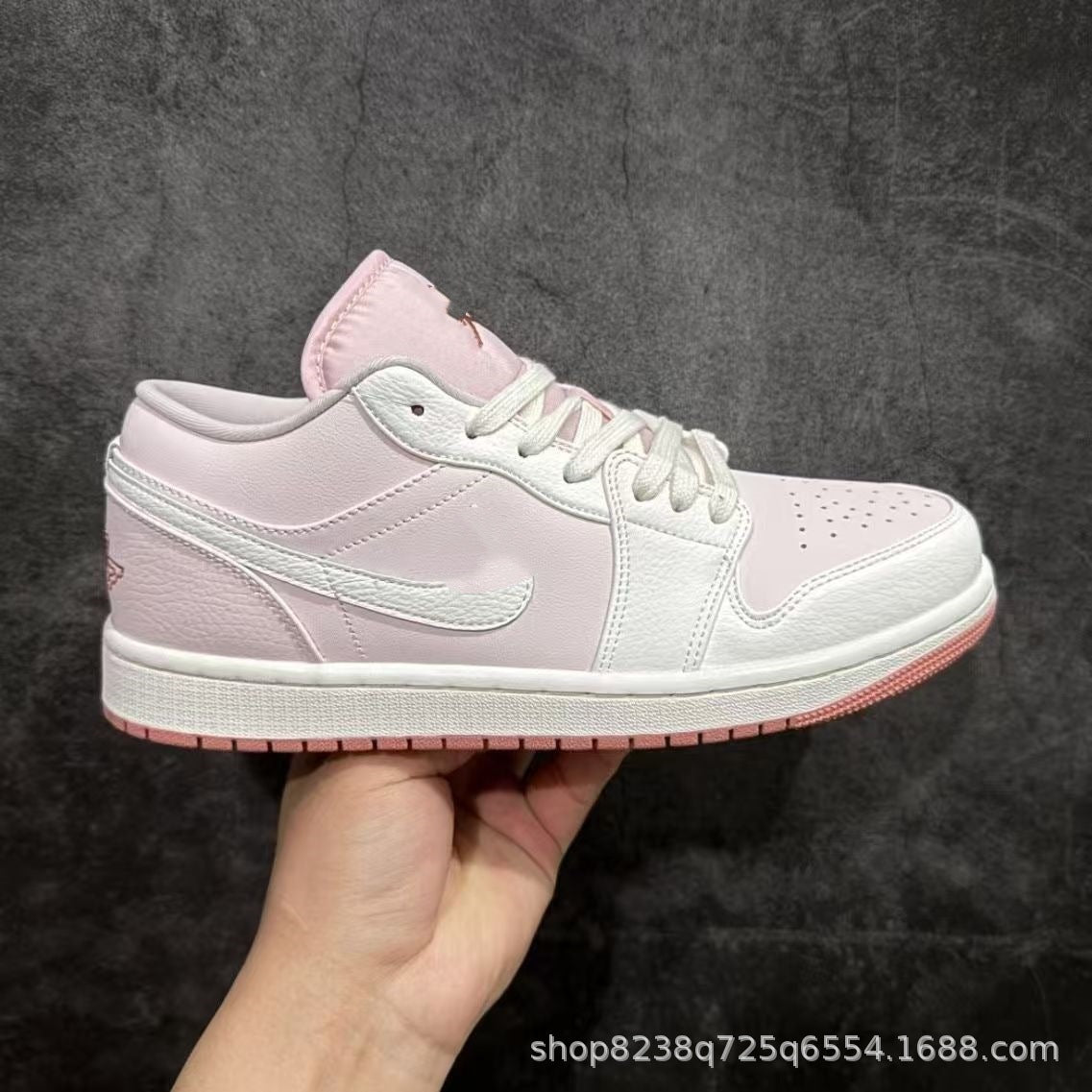 Putian Pure Original High-Quality Spring/Summer New Qiao 1 White Pink Men's and Women's Shoes Campus Trendy Fashionable Casual Board Shoes