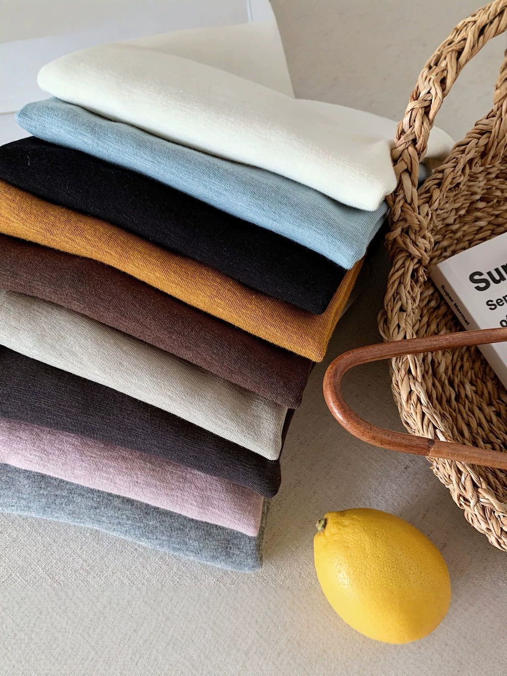 2026 Autumn New Korean-style Children's Multi-Color Off-Shoulder Base Shirt Stretch Skin-Friendly Solid Color Top for Boys and Girls