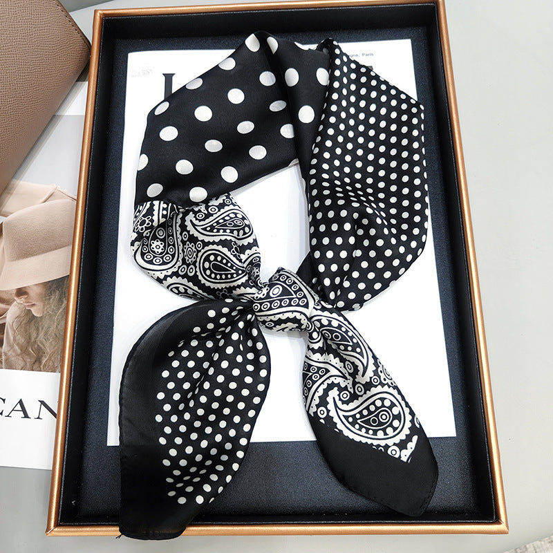Silky Satin Printed Scarf