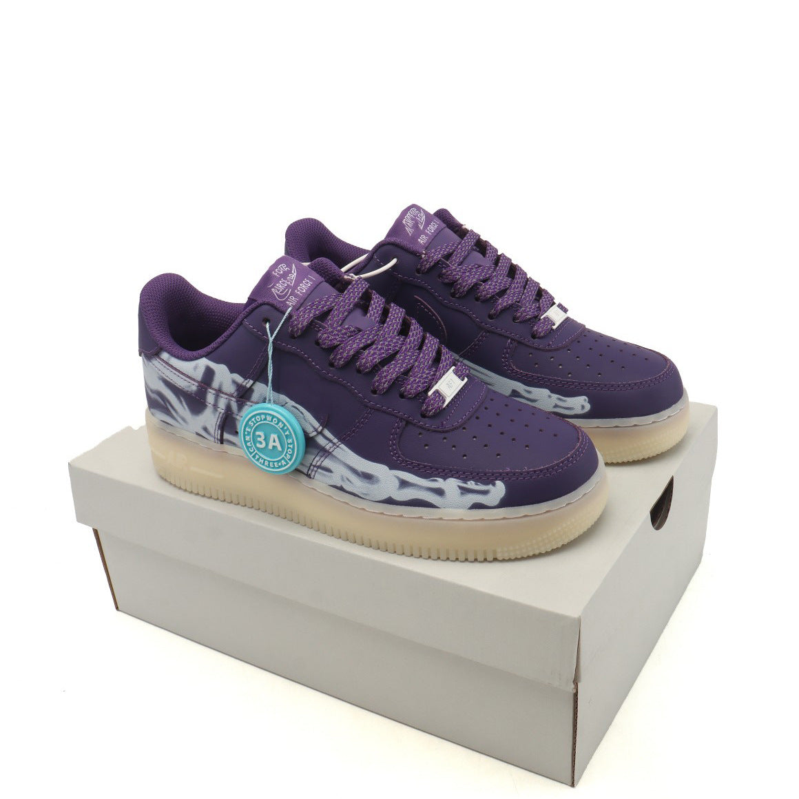 High-quality Air Force No.1 sneakers, women's thick-soled casual commuter white shoes, men's AF1 leather flat sports trendy shoes