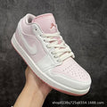 Putian Pure Original High-Quality Spring/Summer New Qiao 1 White Pink Men's and Women's Shoes Campus Trendy Fashionable Casual Board Shoes
