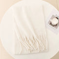Winter Mohair Solid Color Scarf Wholesale Women's Factory European, American, Japanese, and Korean Cross-border Shawls with a High-End Warm Neck Warmer Trendy Style