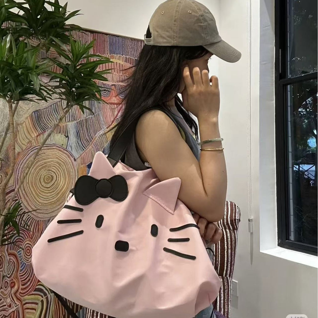 Hello Kitty girl shoulder bag, cartoon tote bag for women