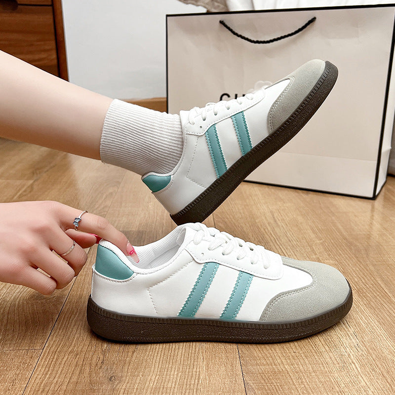 Women's spring flats, high-end versatile soft-soled casual women's moral training shoes, comfortable and comfortable for feet, Argan shoes for women, new autumn arrival