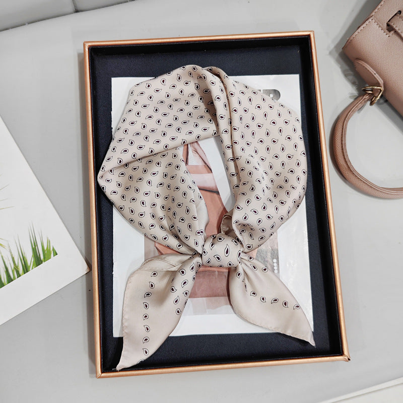 Silky Satin Printed Scarf