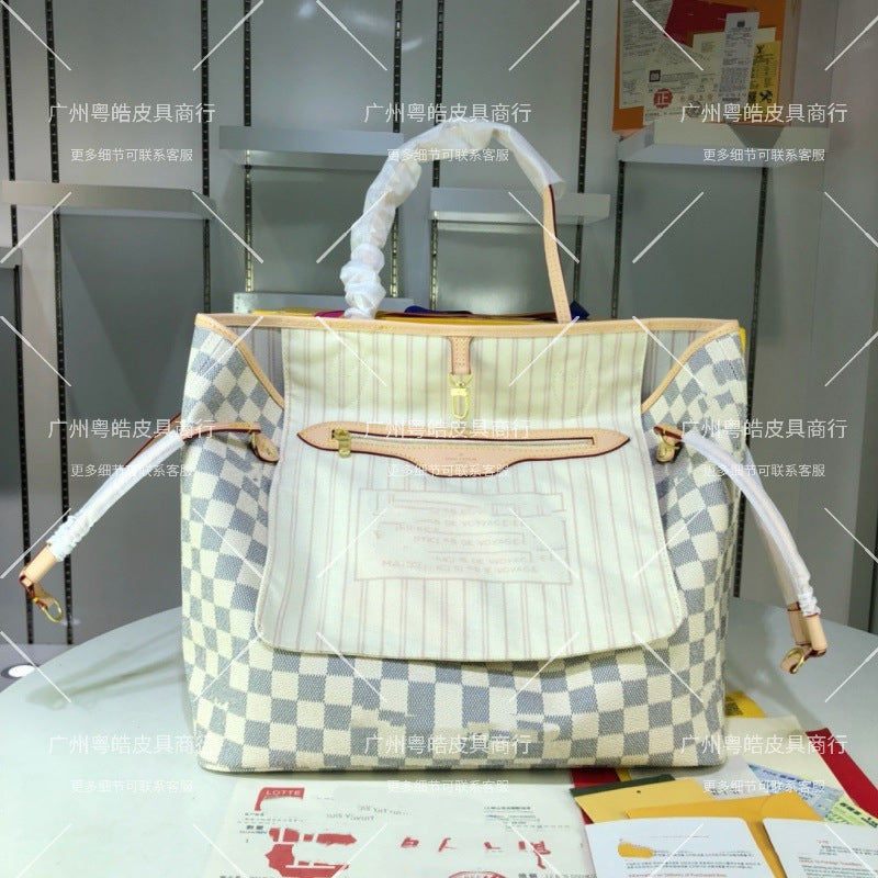 Foreign trade, cross-border e-commerce, Europe and the United States, LL, presbyopia, color-changing cowhide women's bag, one-shoulder hand-to-hand tote bag, shopping bag