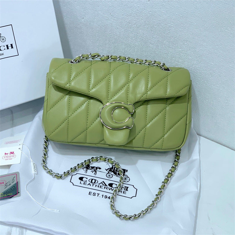 Ko C lambskin Tabby26 diamond lattice Dionysian bag light luxury fashion chain hand-to-hand crossbody shoulder armpit women's bag