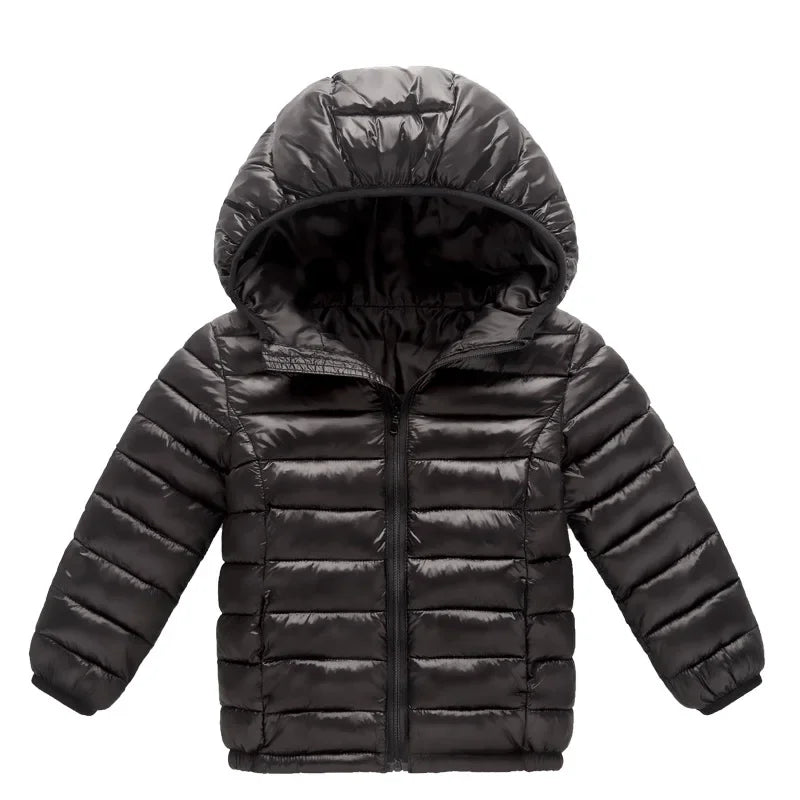 New Fashion Children Jacket Outerwear Boys and Girl Autumn Clothes Warm Down Hooded Coat Teenage Parka Kids Winter Clothing