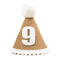 Burlap 1st Birthday Hat Baby First Birthday Party Newborn Boy Girl 1 2 3 Year old Headband Baby Shower Birthday Party Decor