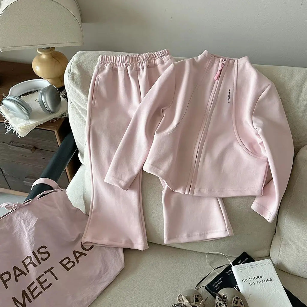 New Spring Autumn Baby Clothes Suit Children Girls Jacket Pants 2Pcs/Sets Infant Clothing Toddler Casual Costume Kids Tracksuits