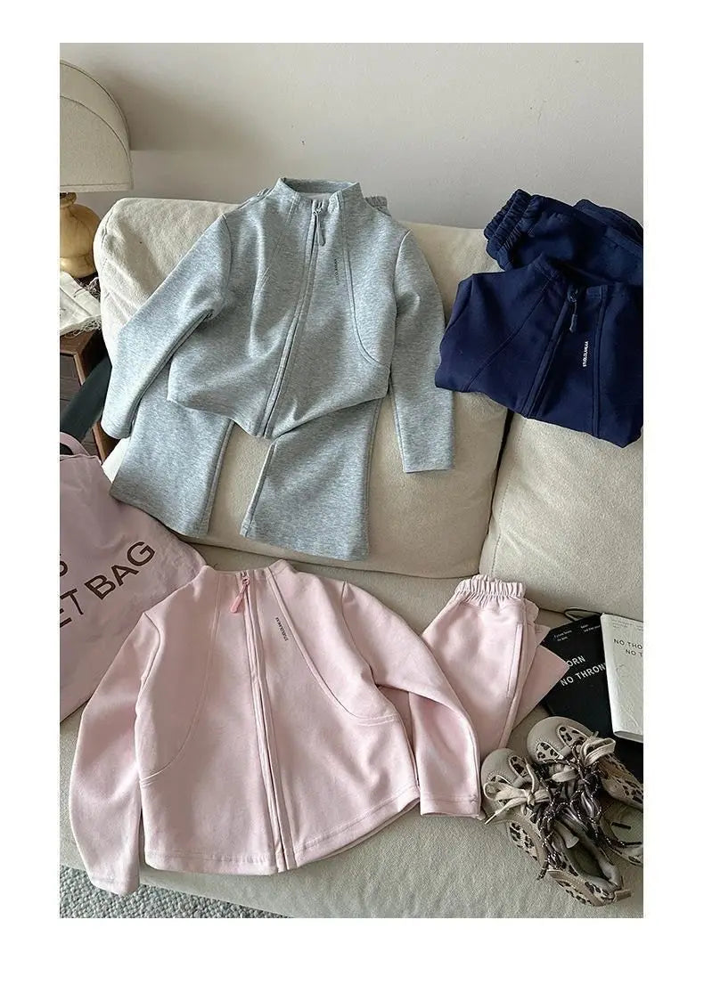 New Spring Autumn Baby Clothes Suit Children Girls Jacket Pants 2Pcs/Sets Infant Clothing Toddler Casual Costume Kids Tracksuits