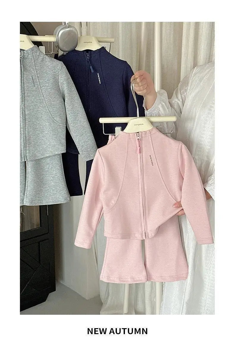 New Spring Autumn Baby Clothes Suit Children Girls Jacket Pants 2Pcs/Sets Infant Clothing Toddler Casual Costume Kids Tracksuits