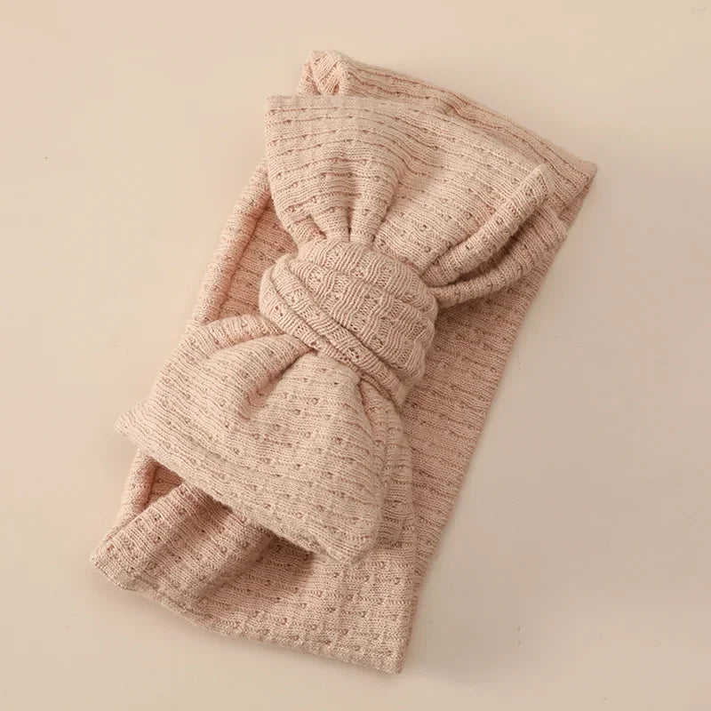 Baby Headband Hair Accessories Infant Girl Hairbands Bows Elastic Turbans for Newborn Babies Cotton Knitted Hair Band Baby Items