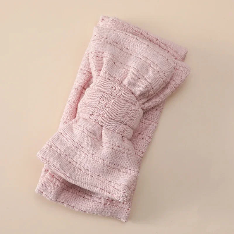 Baby Headband Hair Accessories Infant Girl Hairbands Bows Elastic Turbans for Newborn Babies Cotton Knitted Hair Band Baby Items