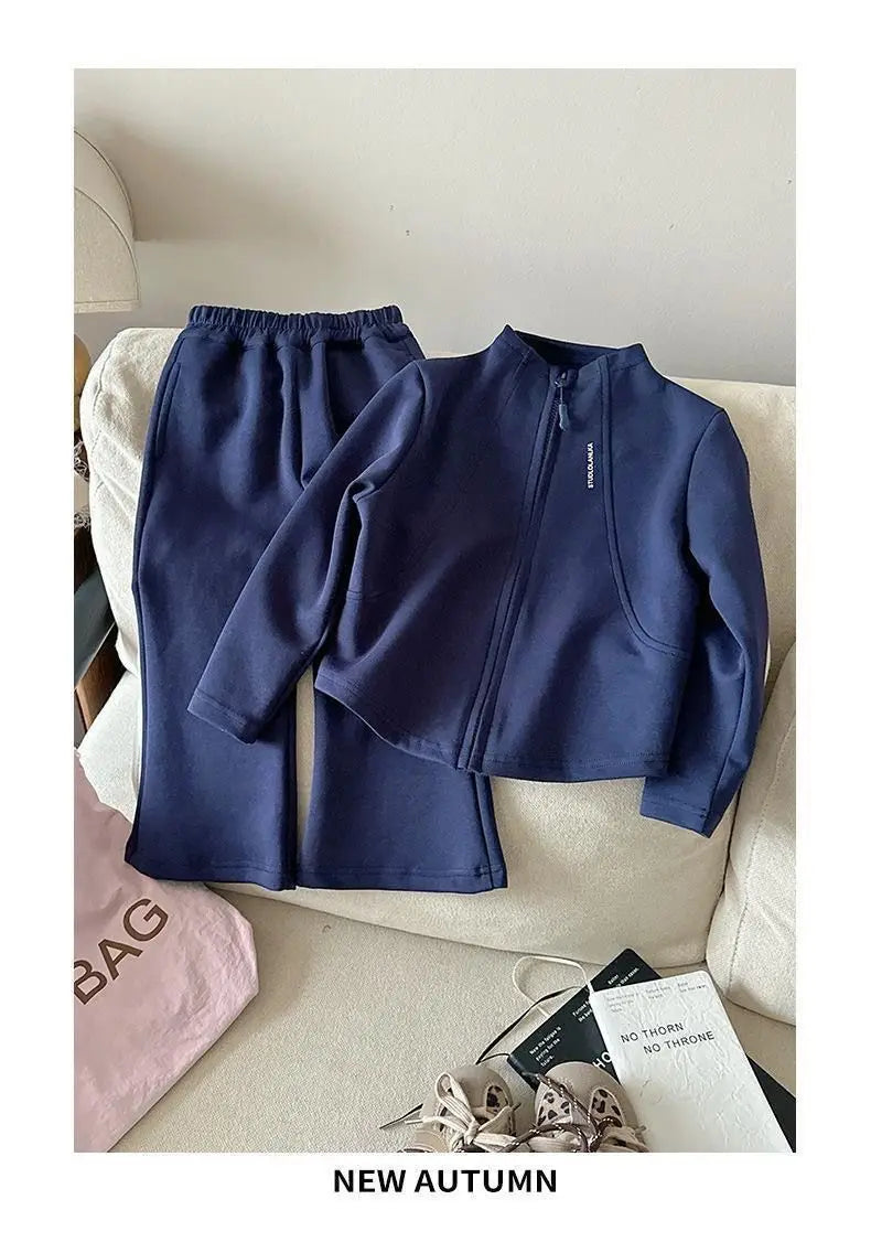 New Spring Autumn Baby Clothes Suit Children Girls Jacket Pants 2Pcs/Sets Infant Clothing Toddler Casual Costume Kids Tracksuits