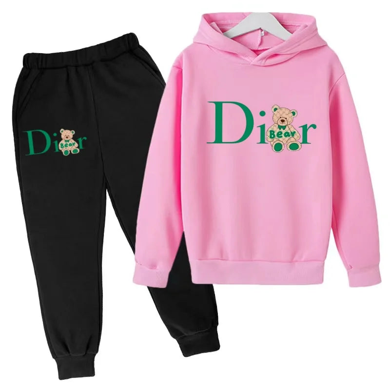 Kids Coat Autumn Winter Hoodie 3‑12Years Boy Girl Toddler Pullover Top+Pants 2P Casual Outfit Tracksuit Jogging Fashion Clothing