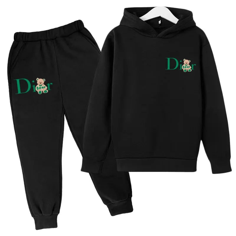 Kids Coat Autumn Winter Hoodie 3‑12Years Boy Girl Toddler Pullover Top+Pants 2P Casual Outfit Tracksuit Jogging Fashion Clothing