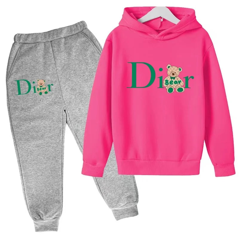 Kids Coat Autumn Winter Hoodie 3‑12Years Boy Girl Toddler Pullover Top+Pants 2P Casual Outfit Tracksuit Jogging Fashion Clothing