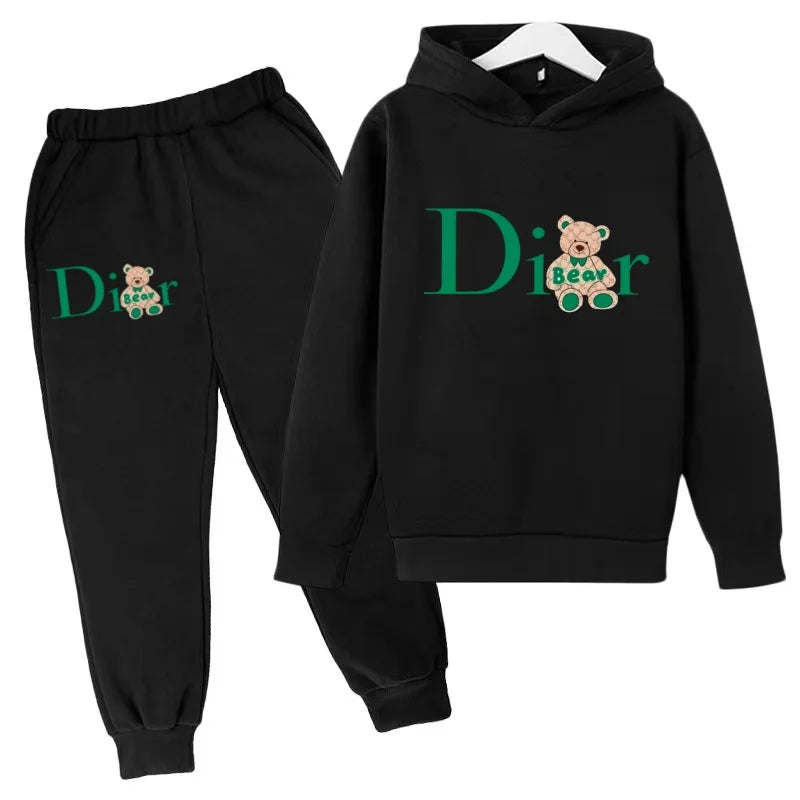 Kids Coat Autumn Winter Hoodie 3‑12Years Boy Girl Toddler Pullover Top+Pants 2P Casual Outfit Tracksuit Jogging Fashion Clothing
