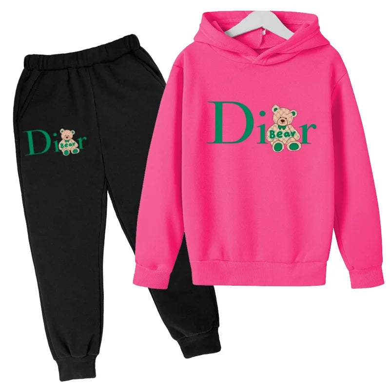Kids Coat Autumn Winter Hoodie 3‑12Years Boy Girl Toddler Pullover Top+Pants 2P Casual Outfit Tracksuit Jogging Fashion Clothing