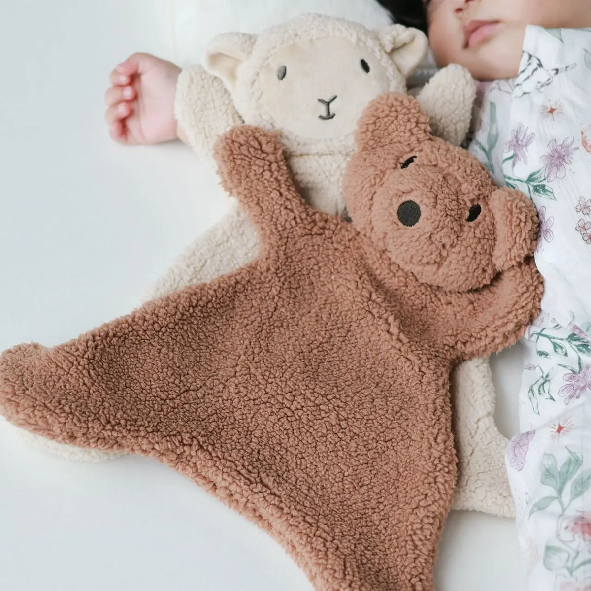 Baby Soothing Doll for Newborn Accessories Photography Props Cute Bear Baby Sleeping Doll Baby Care Soft Plush Dolls