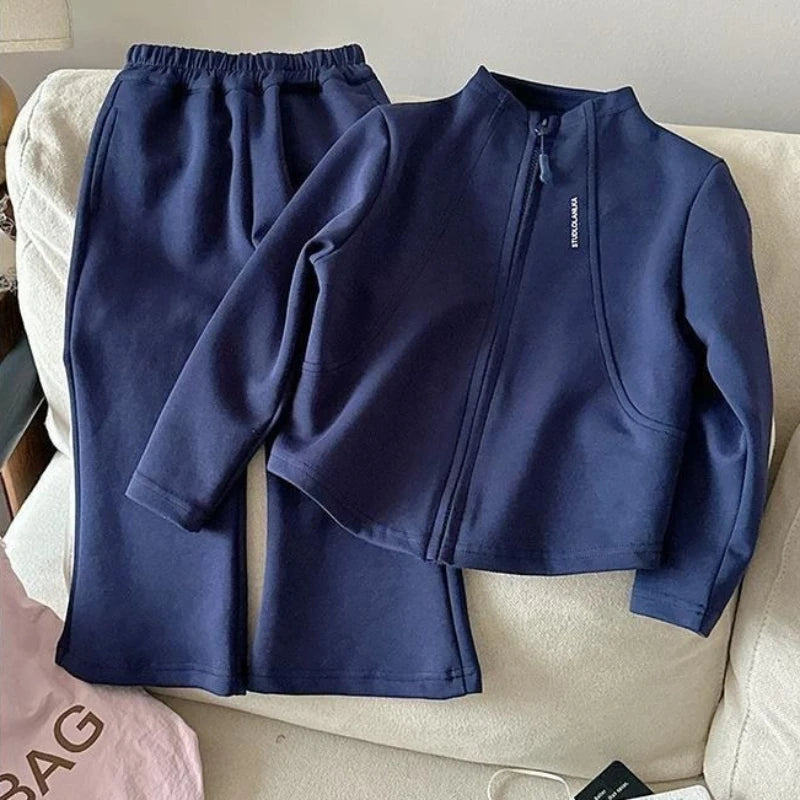 New Spring Autumn Baby Clothes Suit Children Girls Jacket Pants 2Pcs/Sets Infant Clothing Toddler Casual Costume Kids Tracksuits