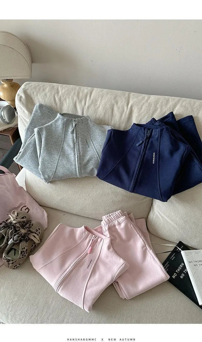 New Spring Autumn Baby Clothes Suit Children Girls Jacket Pants 2Pcs/Sets Infant Clothing Toddler Casual Costume Kids Tracksuits