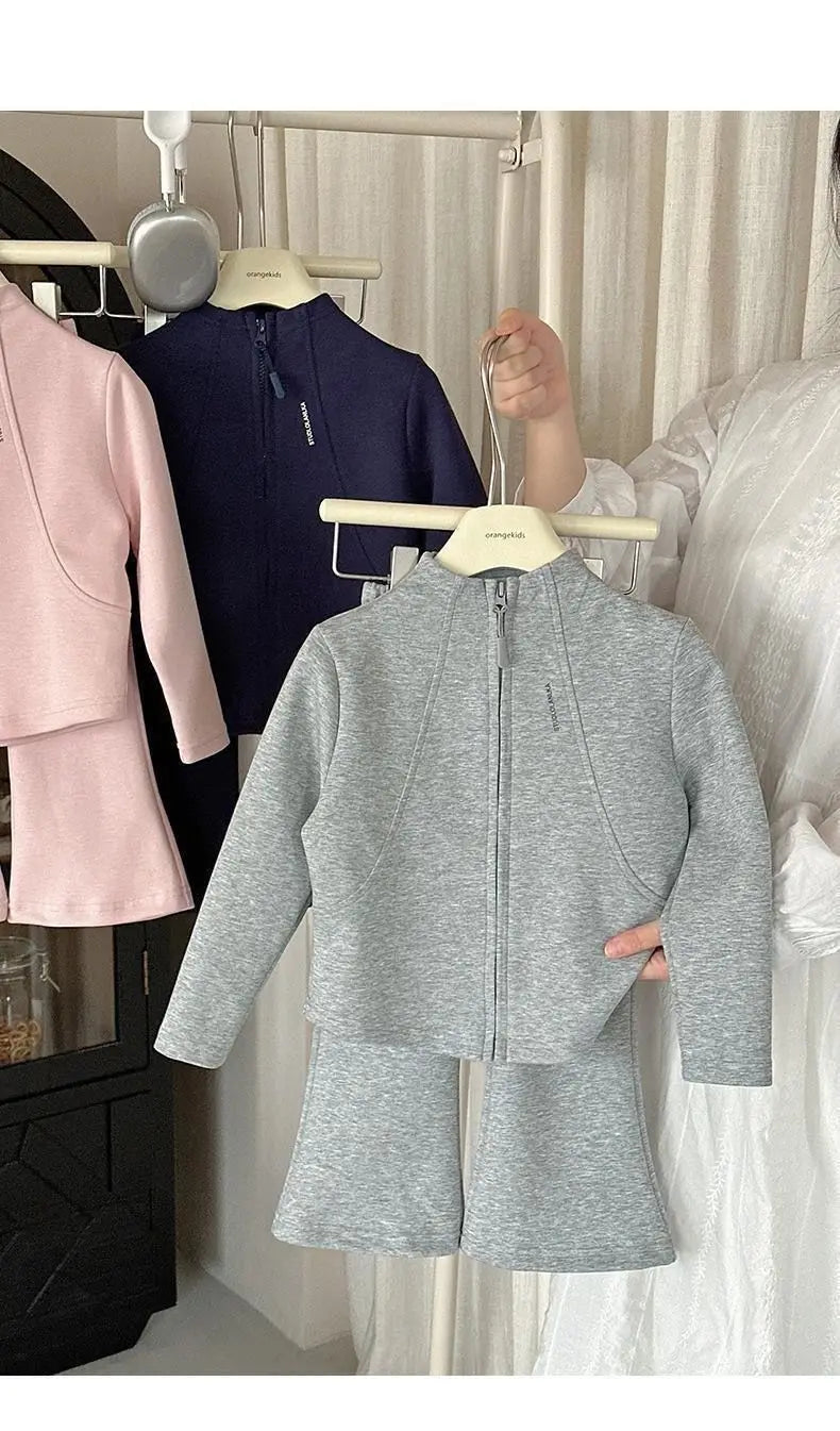 New Spring Autumn Baby Clothes Suit Children Girls Jacket Pants 2Pcs/Sets Infant Clothing Toddler Casual Costume Kids Tracksuits